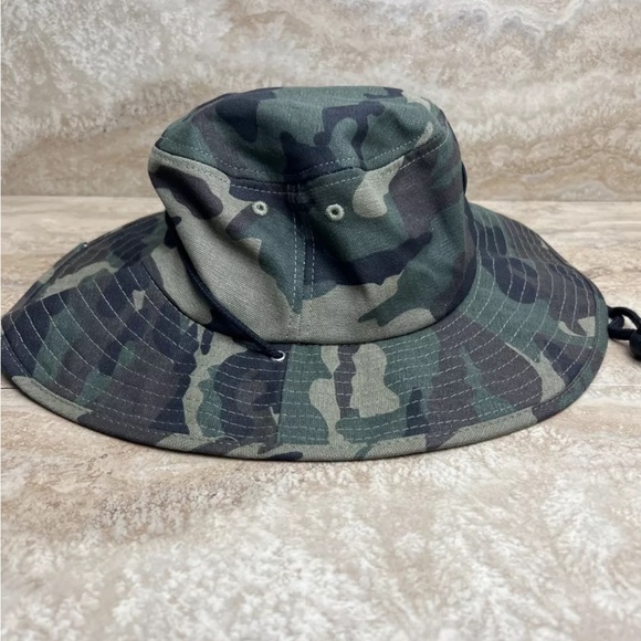 O'Neill Adult Camo Green Booney Bucket Hat Outdoor Drift Beach One Size - Picture 2 of 3